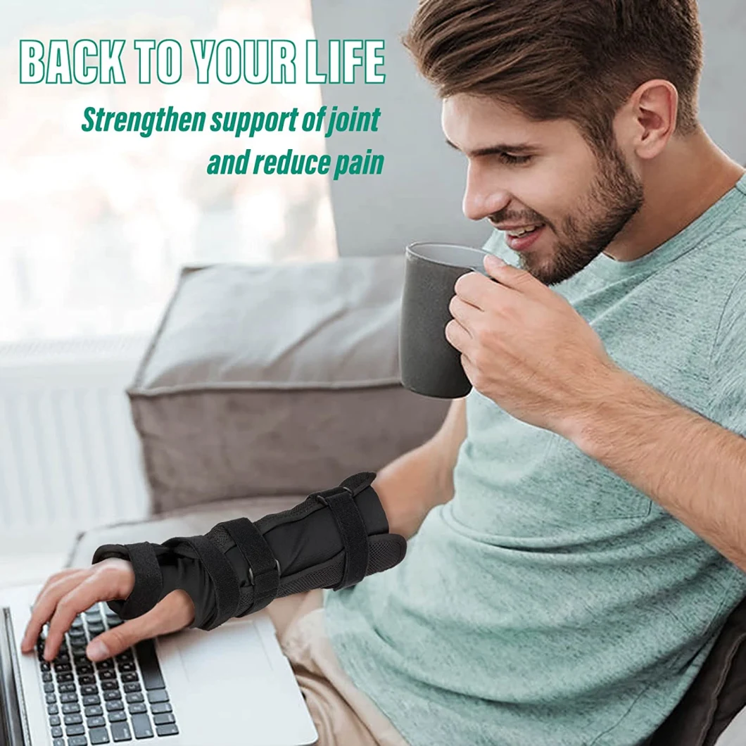 Hot Selling Customized Adjustable Wrist Support Brace with Splints for Carpal Tunnel