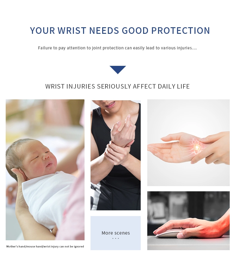 Popular Design Removable Finger Adjustable Wrist Support Thumb Wristbands Nylon Spandex