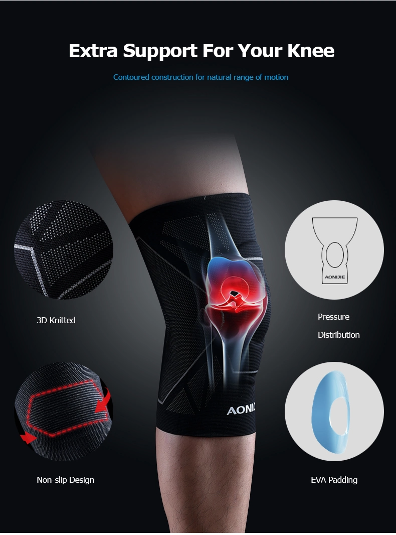 Sports Knee Brace Knit Compression Knee Pads Sleeves