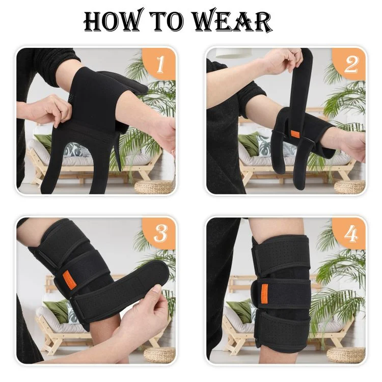 Portable Aluminum Strip Support Wrist Support Elbow Support Strap for Pain Relief