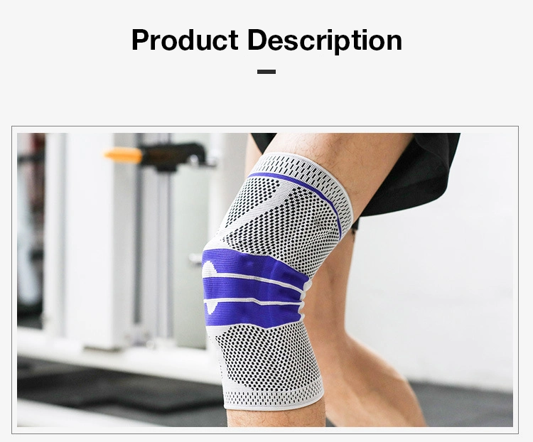 High Quality Elastic Knee Sleeve Knee Patella Joint Brace Breathable Knee Pads for Sports