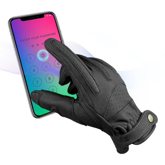 Guanti da moto touch screen Protezione completa delle dita Guanti da moto da motociclista da corsa per uomo